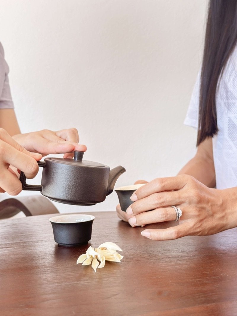 Traditional tea ceremony at Piraluna